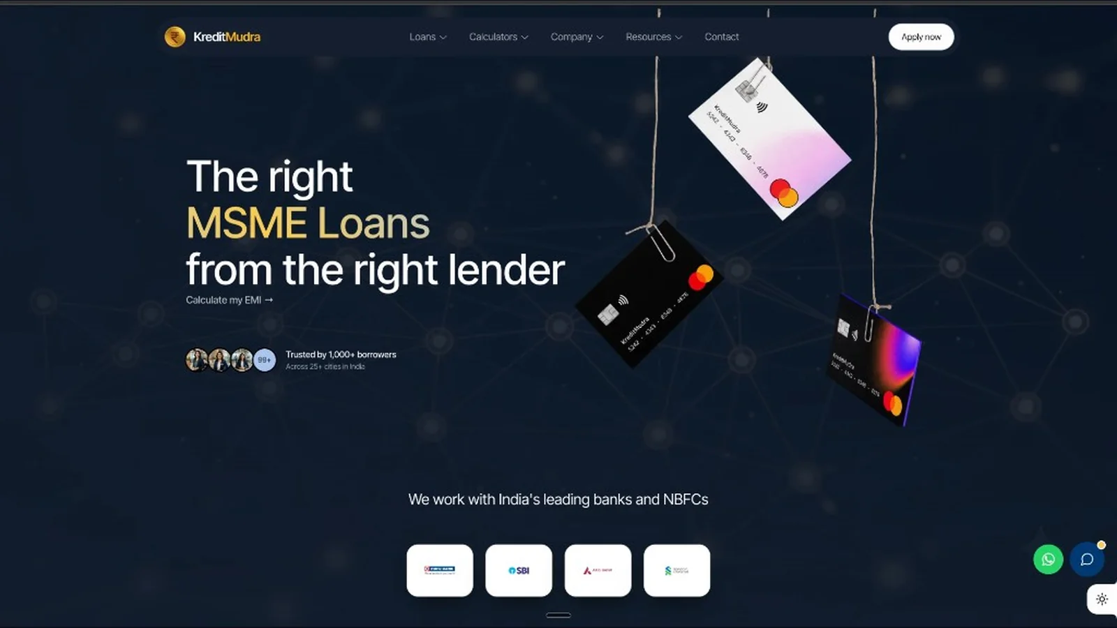 KreditMudra — Loan advisory across 50+ lenders