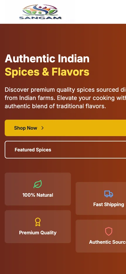 Sangam Spices screenshot