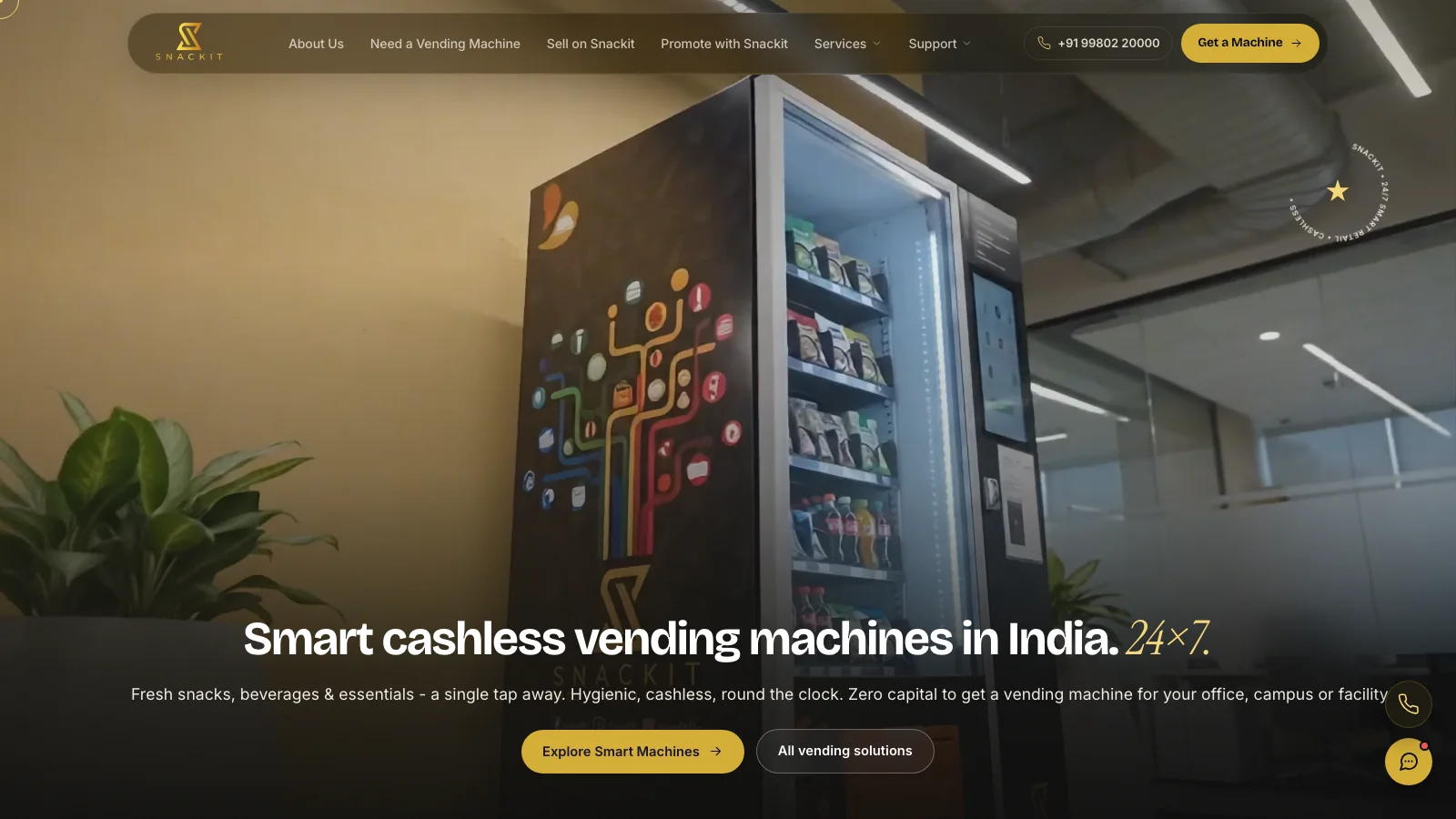 Snackit — India’s smart cashless vending network